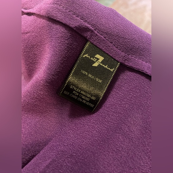 7 For All Mankind Silk Blouse - Picture 5 of 6